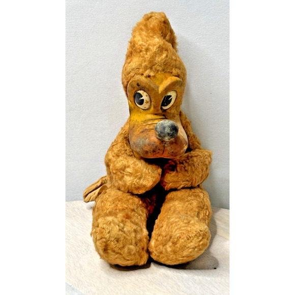 Disney Other - Vintage Disney Rubber Face Pluto Puppy dog Stuffed Animal plush toy